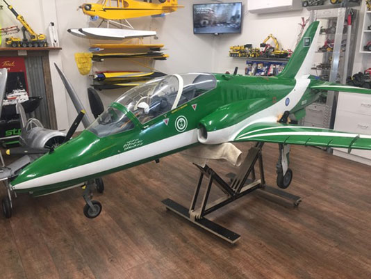 RC model aeroplane stand and support