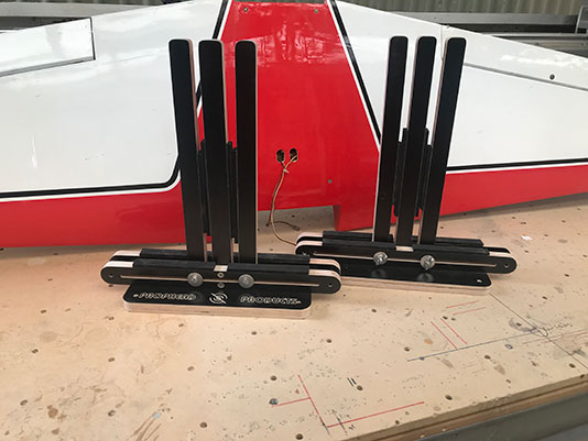 RC model aeroplane stand and support