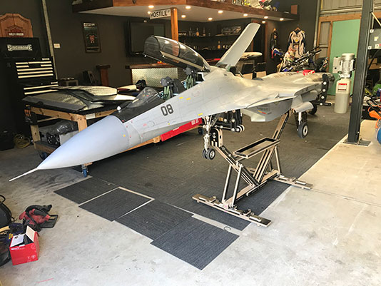 RC model aeroplane stand and support