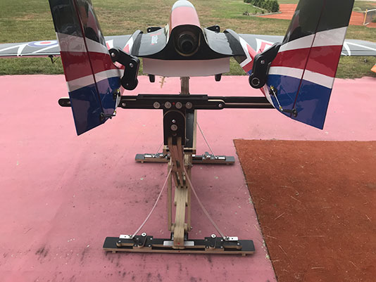 RC model aeroplane stand and support