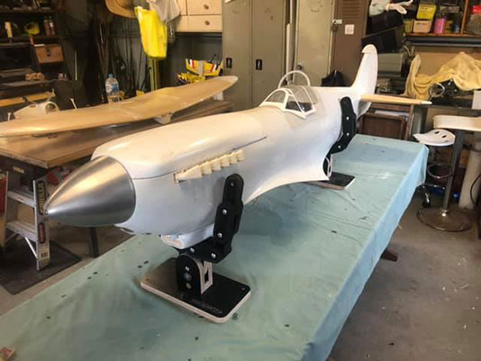 RC model aeroplane stand and support