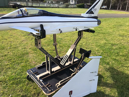 RC model aeroplane stand and support