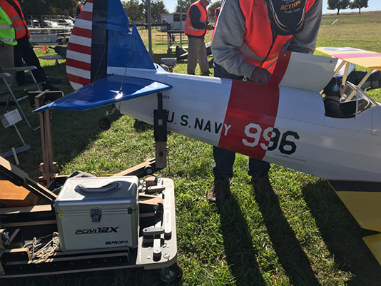 RC model aeroplane stand and support