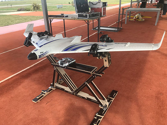RC model aeroplane stand and support