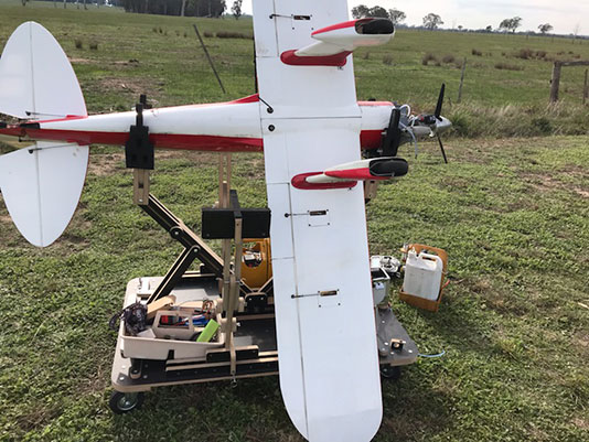 RC model aeroplane stand and support