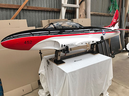 RC model aeroplane stand and support